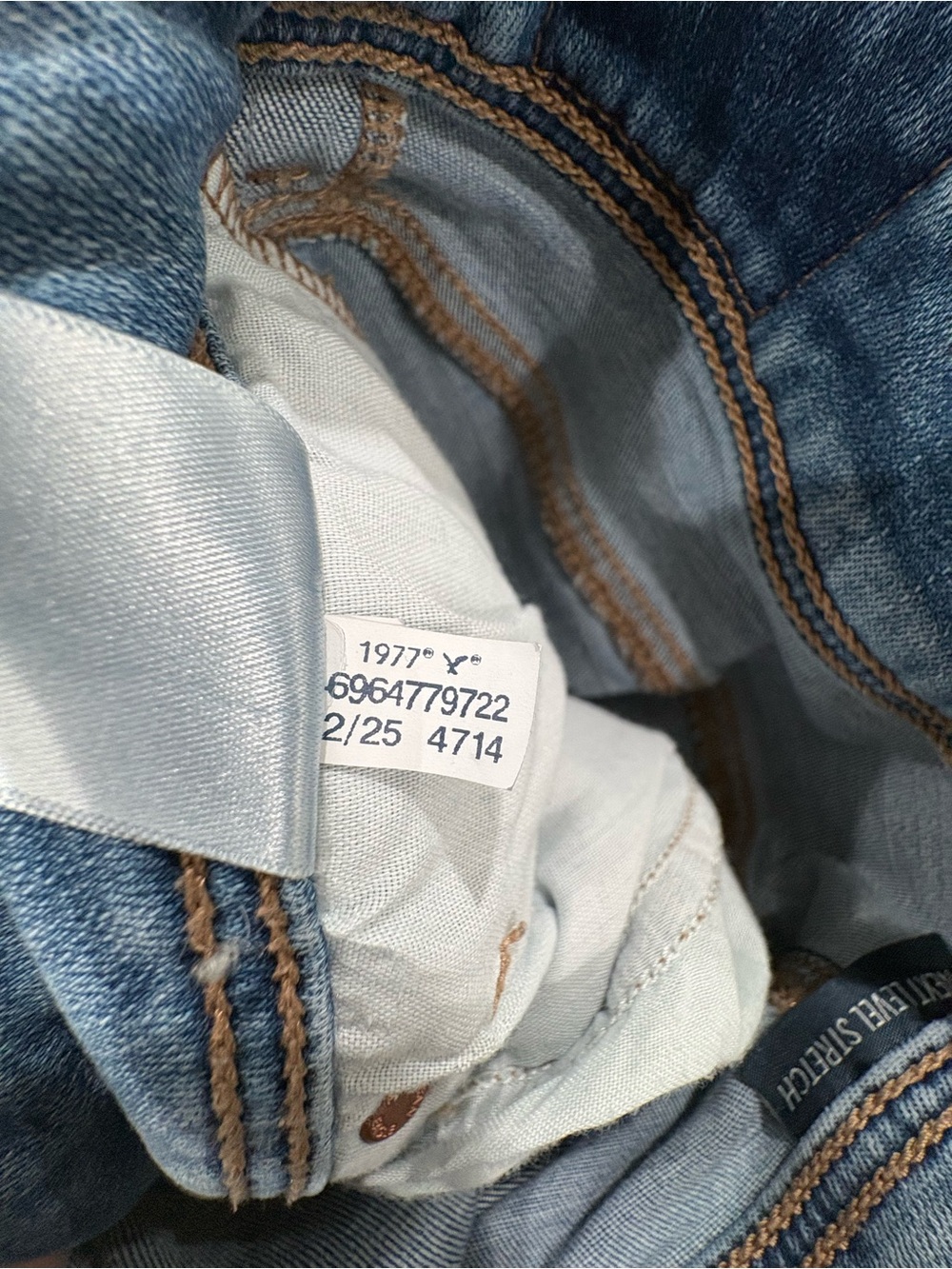 American Eagle Next Level Stretch Bootcut Jeans Size 10 X-Long Tall - Picture 9 of 11